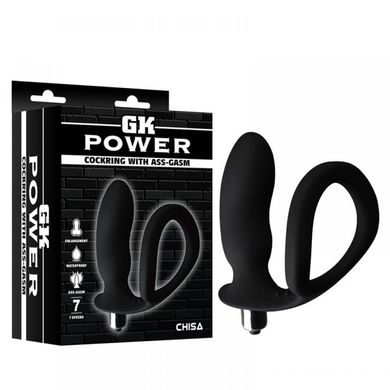 Анальна пробка з кільцем GK power cockring with ass-gasm Chisa