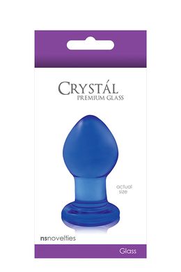 Стеклянная пробка NS Novelties CRYSTAL SMALL BLUE