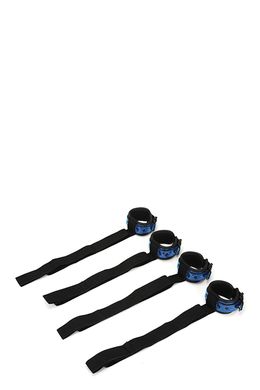 Набор бдсм для кровати WHIPSMART DIAMOND BED RESTRAIN KIT BLUE