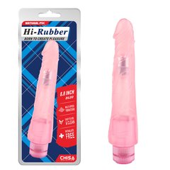 Вибратор реалистичный на батарейках Chisa Hi-Rubber, розовый