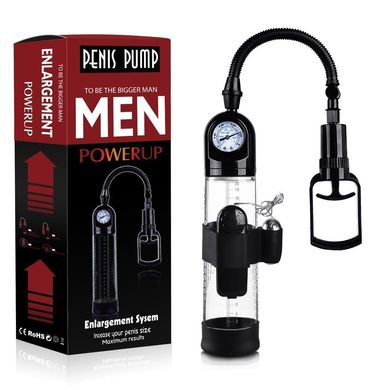 Вакуумний помпа з вібрацією Boss Series: Powerpump MASTER Vibrating - Black&Clear