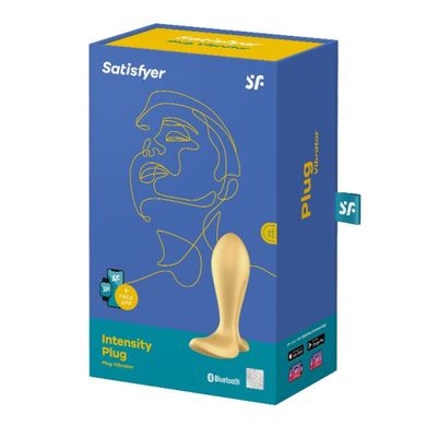 Анальная смарт-пробка с вибрацией Satisfyer Intensity Plug, золотой