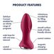 Анальна смарт-пробка із ротацією Satisfyer Rotator Plug 2+, бордовий