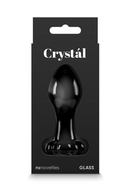 Стеклянная пробка NS Novelties CRYSTAL FLOWER BLACK