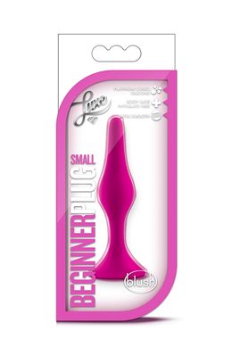 T331143 маленька анальна пробка LUXE BEGINNER PLUG Small, PINK, Рожевий