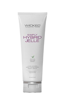 Лубрикант на водній/силіконовій основі WICKED SIMPLY HYBRID JELLE 120ML