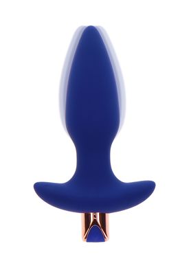 Анальная пробка с вибрацией Toy Joy Sparkle Buttplug с дистанционным управлением, синий