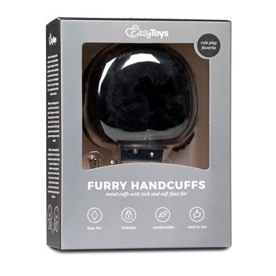 Наручники EASYTOYS Furry Handcuffs - Black