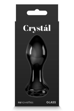 Скляна пробка NS Novelties CRYSTAL ROSE BLACK