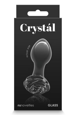 Стеклянная пробка NS Novelties CRYSTAL ROSE BLACK