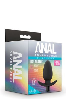 Анальна пробка з вібрацією Blush Anal Adventures Platinum Saddle Plug