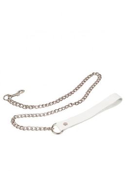 Повідець Leather Leash, White