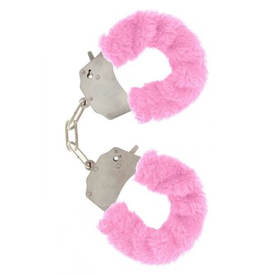 Наручники рожеві з хутром Toy Joy Furry fan cuffs