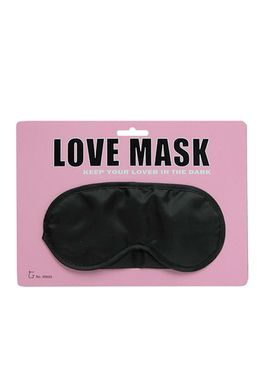 Маска на очі Love mask, Black, Черный, Один розмір