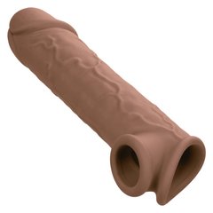Насадка для пенис удлиняющая CalExotics Performance Maxx с отверстием для мошонки, коричневый