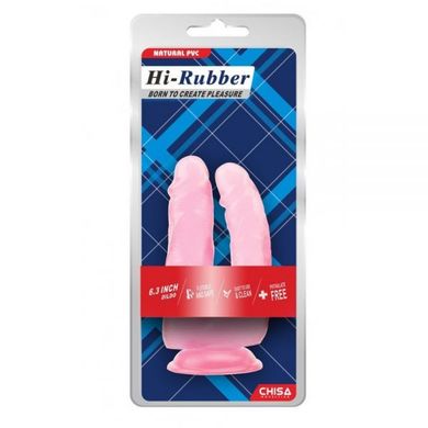 Фаллоимитатор двойной Hi-Rubber, Pink