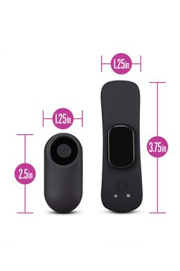 Мощный вибратор для трусиков с дистанционным управлением TEMPTASIA REMOTE CONTROL PANTY VIBE BLACK