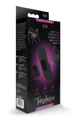 Мощный вибратор для трусиков с дистанционным управлением TEMPTASIA REMOTE CONTROL PANTY VIBE BLACK