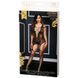 Сексуальный комбинезон с имитацией чулок Baci Fishnet Garter Catsuit Black