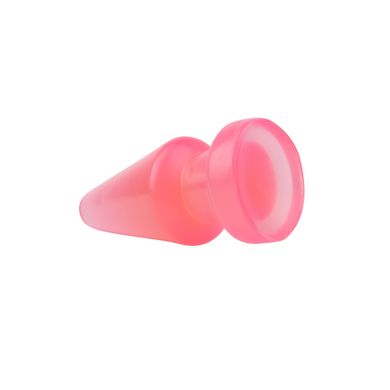 Велика анальна пробка Chisa Hi-Rubber Anal Delight Plug Pink 17*7 см