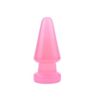 Велика анальна пробка Chisa Hi-Rubber Anal Delight Plug Pink 17*7 см