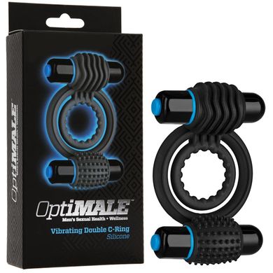 Ерекційне кільце з вібрацією Vibrating Double C-Ring - Black