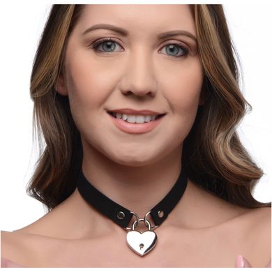 Чокер замок серце (2ремішка 2ключа) Lock-It Heart Choker With Lockabl