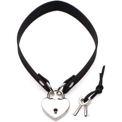 Чокер замок сердце (2ремешка 2ключа) Lock-It Heart Choker With Lockabl