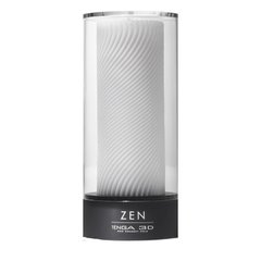 Мастурбатор хай-тек рельефный Zen 3D Tenga, белый, 15 х 7 см