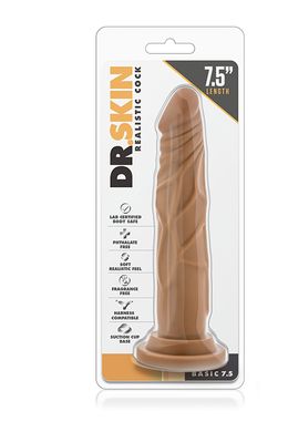 Фаллоимитатор DR. SKIN REALISTIC COCK 7.5INCH MOCHA