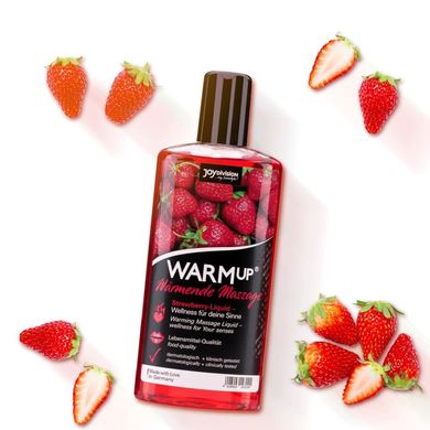 Розігріваюча їстівна масажна олія WARMup Strawberry, 150 мл