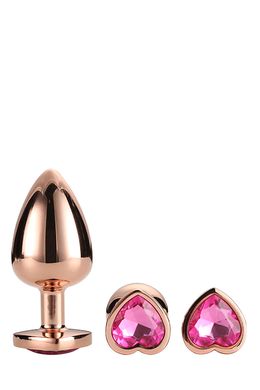 Dt21792 набір анальних пробок GLEAMING LOVE ROSE GOLD PLUG SET, Золотий