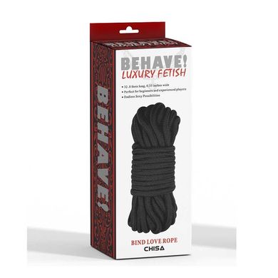 Веревка для бондажа Chisa BEHAVE LUXURY FETISH bind love rope