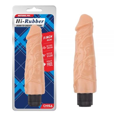 Вібромасажер Hi - Rubber Dildo, Flesh, Телесный