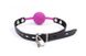 Кляп силіконовий із замком Silicone ball gag rose with lock