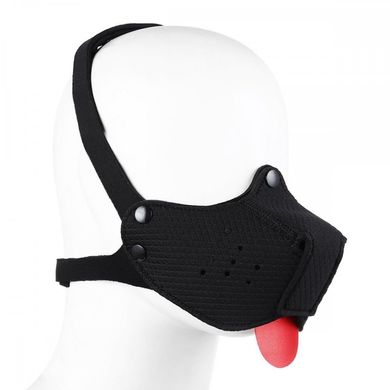 Маска собаки для БДСМ DS Fetish Dog mask black, черная