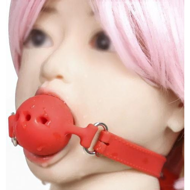 Кляп силіконовий DS Fetish Silicone gag M red