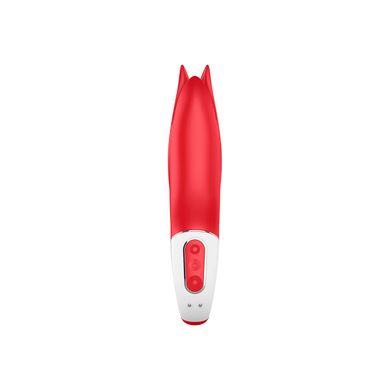 Вибратор в форме Цветка с мягкими лепестками Satisfyer Vibes Power Flower, красный