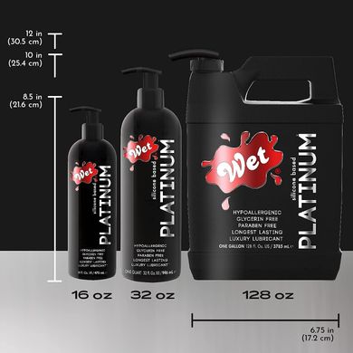 Лубрикант на силиконовой основе WET Platinum One Gallon 3785 мл