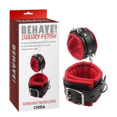 Наручники Chisa Behave Luxury Fetish Super Soft Hand Cuffs