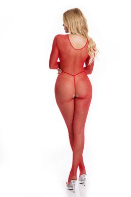 Комбинезон RISQUE CROTCHLESS BODYSTOCKING RED, S/M