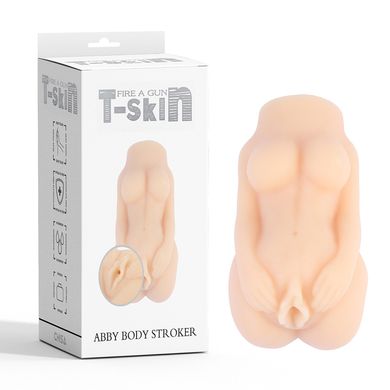 Мастурбатор у вигляді півторса дівчини Chisa T-Skin Abby Body Stroker бежевий