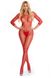 Комбинезон RISQUE CROTCHLESS BODYSTOCKING RED, S/M