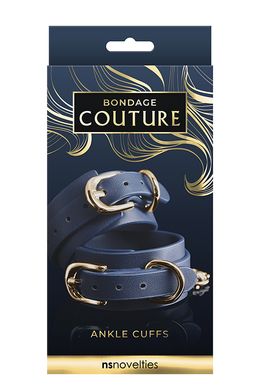 Наручники BONDAGE COUTURE ANKLE CUFF BLUE