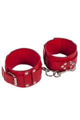 Оковы Leather Dominant Leg Cuffs, Red