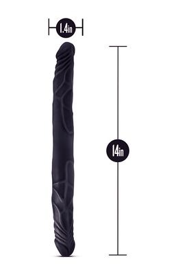 Двойной фаллоимитатор B YOURS 14INCH DOUBLE DILDO BLACK