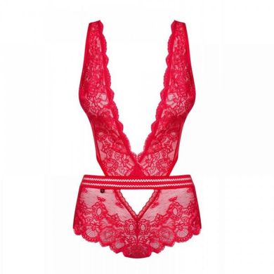 Боди Obsessive 853-TED-3 teddy red S/M