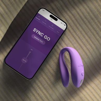 Вибратор для пар We-Vibe Sync Go Light Purple, фиолетовый